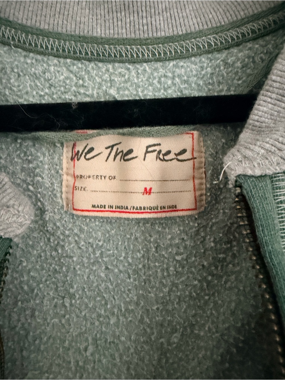 Free People Colorblock Zip-Front Bomber Crewneck - Picture 5 of 6